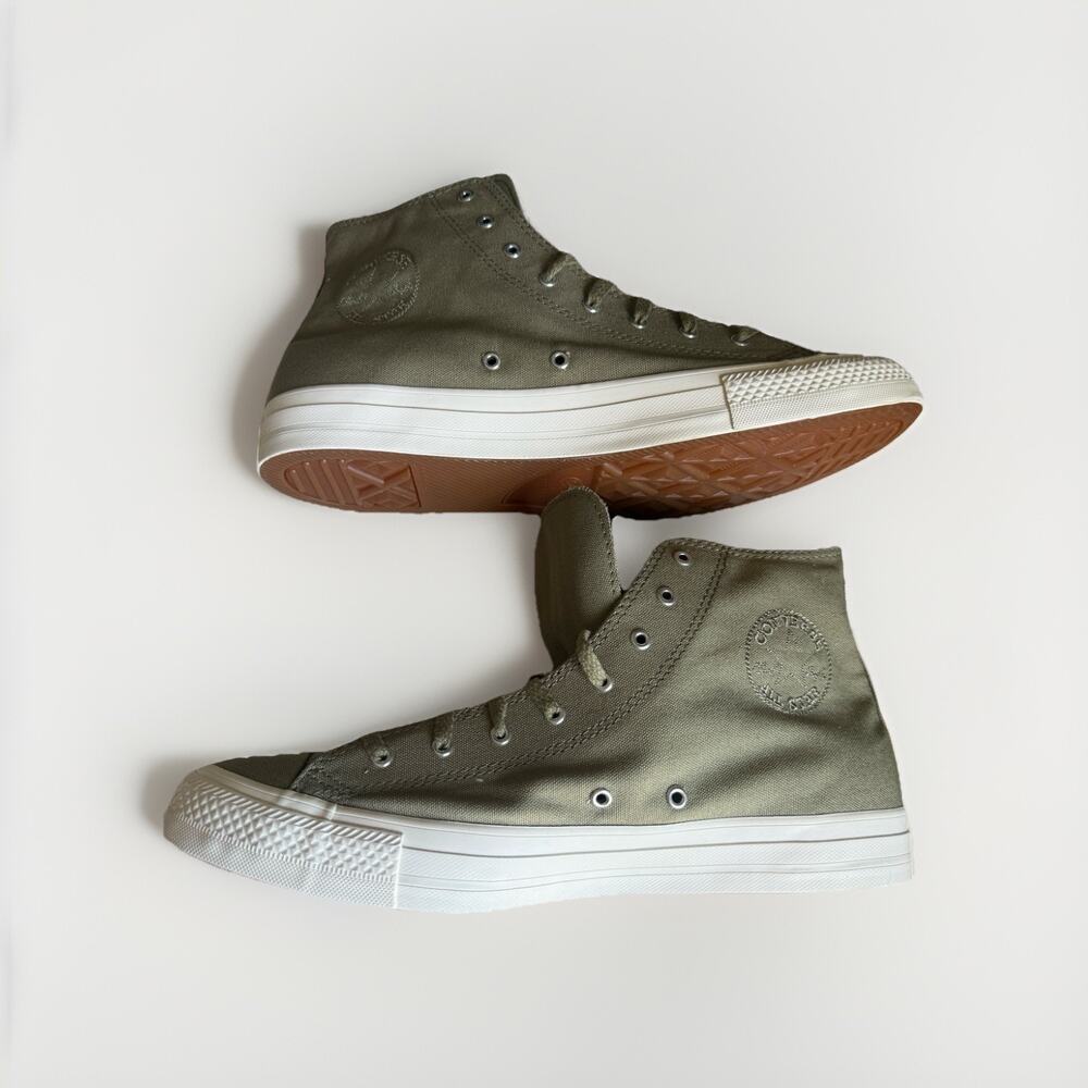 Converse Unisex Chuck Taylor All Star Hi Top Shoes Mossy Green Size 11W Or 9 Men - Picture 5 of 7